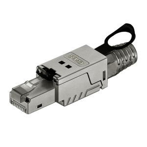 Полевой коннектор RJ45 8P8C, экранированный, кат.8.1, c хвостовиком